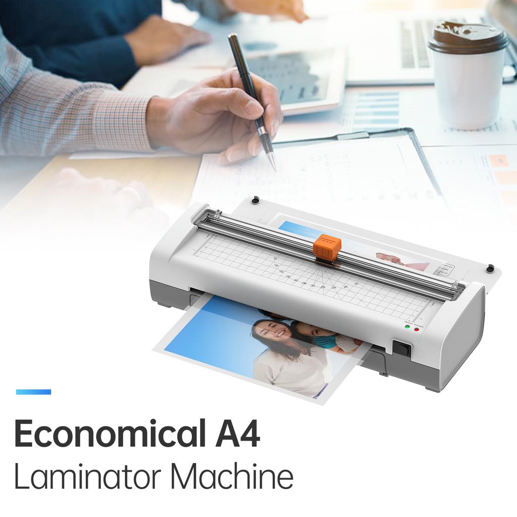 A4 Desktop Laminating Machine 9 Inches Thermal Laminator Machine Hot and Cold Lamination 230mm Entry Width Quick Warm-up