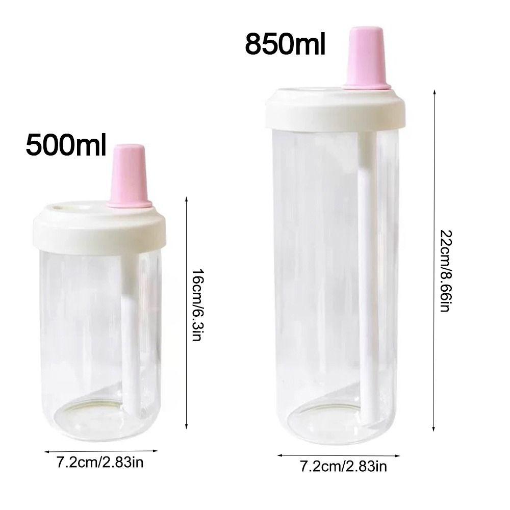 Drinkware Plastic Straw Cup Transparent Straigh Drinking Water Bottle Large Capacity Water Cup Bubble Tea Coffee