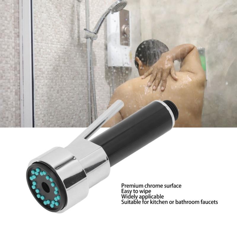 Universal 1/2inch Pull Down Kitchen Spray Head Electroplating ABS Kitchen Sink Faucet Spray Nozzle For Home Bathroom
