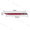 Car Rear Bumper Reflector Light Without Bulb For Volvo V60 MK2 Rear Fog Light Rear Bumper Lights Reflector Lamp Car Accessories
