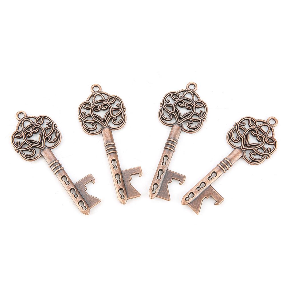 12Pcs Wedding Favors Vintage Key Bottle Opener Champagne Opener with Tag and Twine