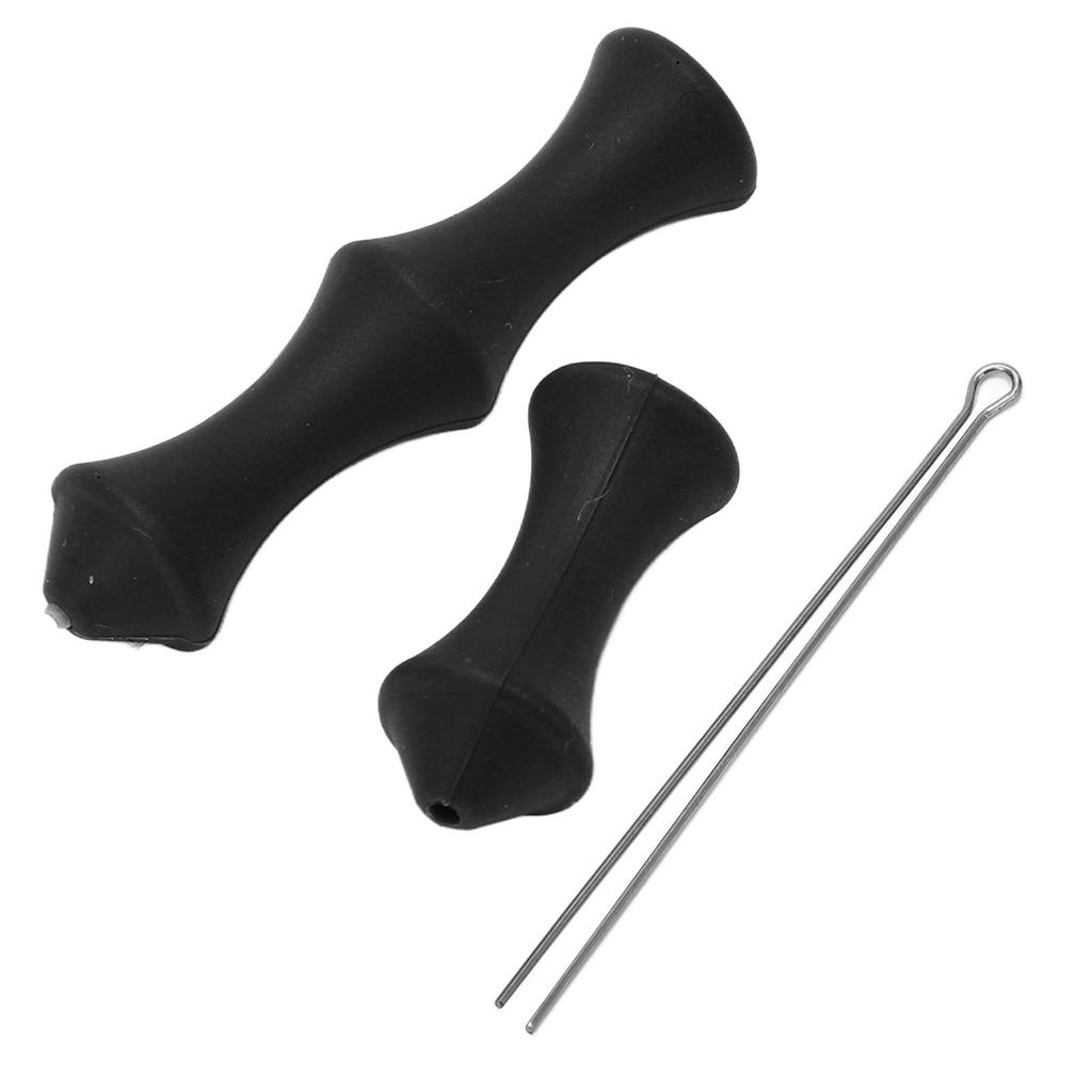 5 Sets Bowstring Tabs Guard Soft Silicone Archery Fingers Protector with Mounting Pin for Outdoor Shooting