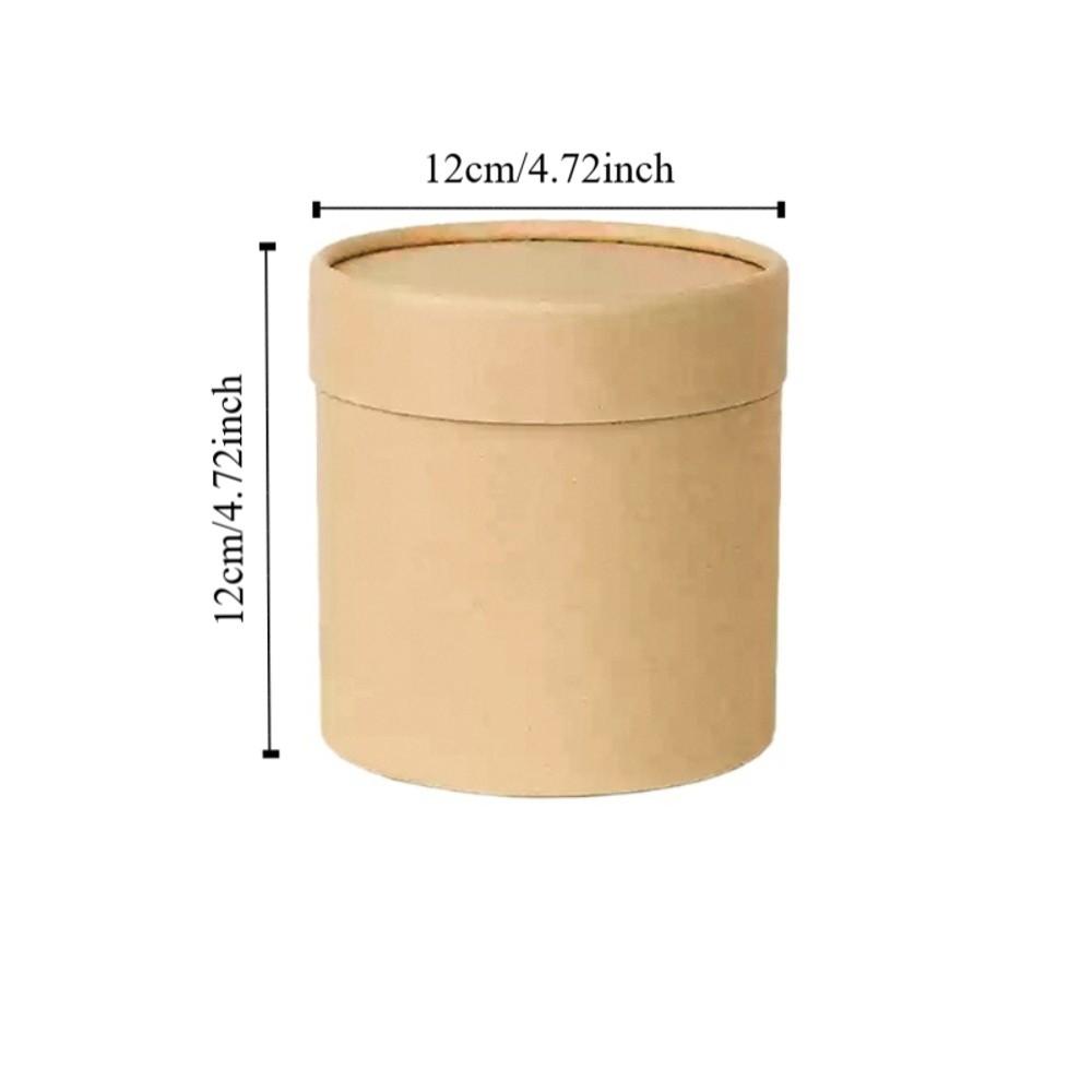 

New Round Flower Gift Box Solid Color Cardboard Gift Packaging Paper Box Silver Flower Arrangement Bucket Bouquet Storage 5x5x5cm хакі