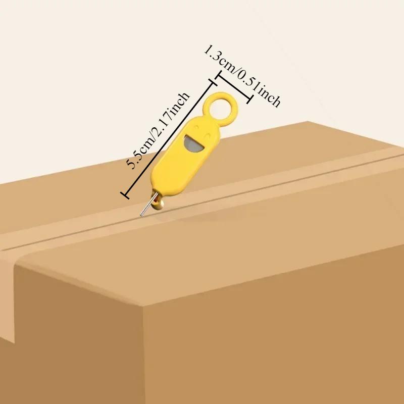 2 IN 1 SIM Handy Universal Kartenstift Smiley Gesicht Anti-Verlust Kartenstift Hülle Tragbarer SLM Langer Kartenstift Schlüsselanhänger Ring