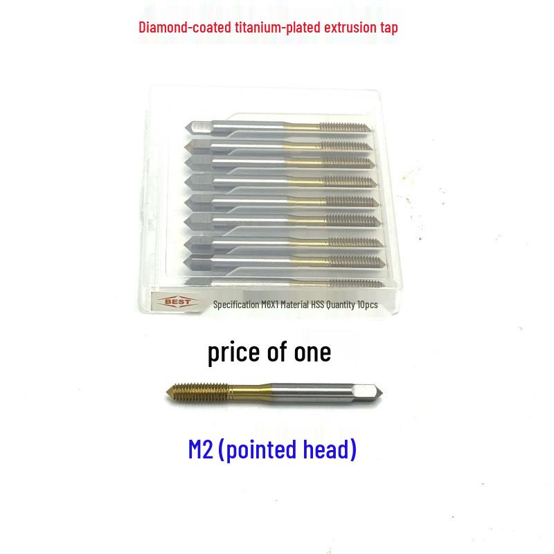 Premium Cobalt-Plated Titanium Extrusion Tap Set: M2-M16 Sizes