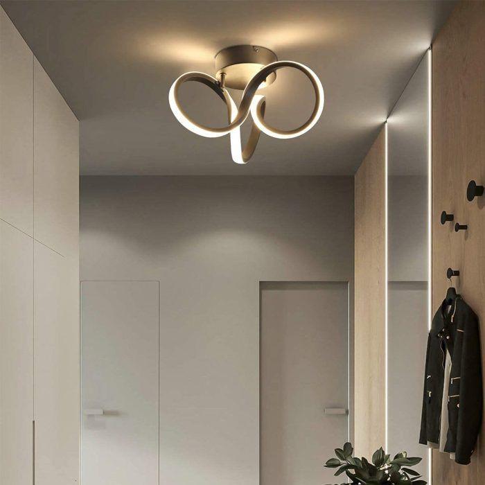 LED-Deckenleuchte - NETTLIFE - 31 cm - 19W - Schwarz - 3000K (weiß heiß)