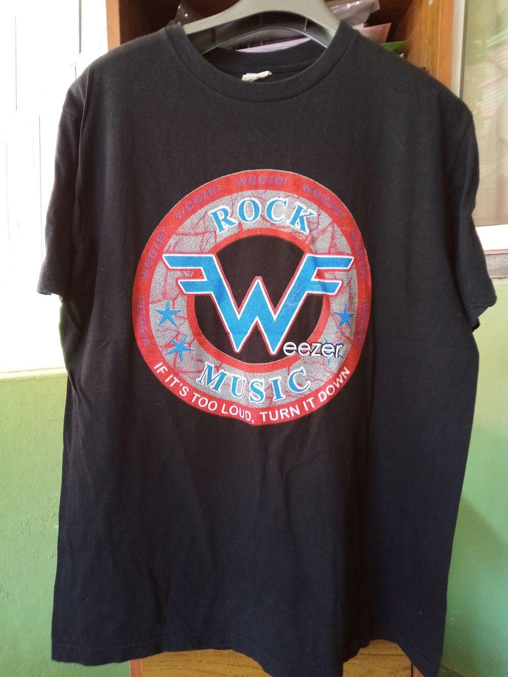 26 Weezer band rare design basic black 90s short sleeve T shirt Unisex NH10492 Unisex T-Shirt XXXL