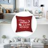 Christmas Santa Snowflake Elk Pillow Case  Plush Fabric Soft  Pillowcase Double Sided Print Cushion Cover Household Gifts