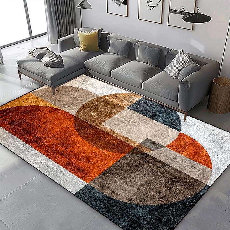 

Nordic Light Luxury Carpets for Living Room Decoration Geometric Large Rug Antiskid Bedroom Cloakroom Rugs Washable Tables Mat 60x90cm