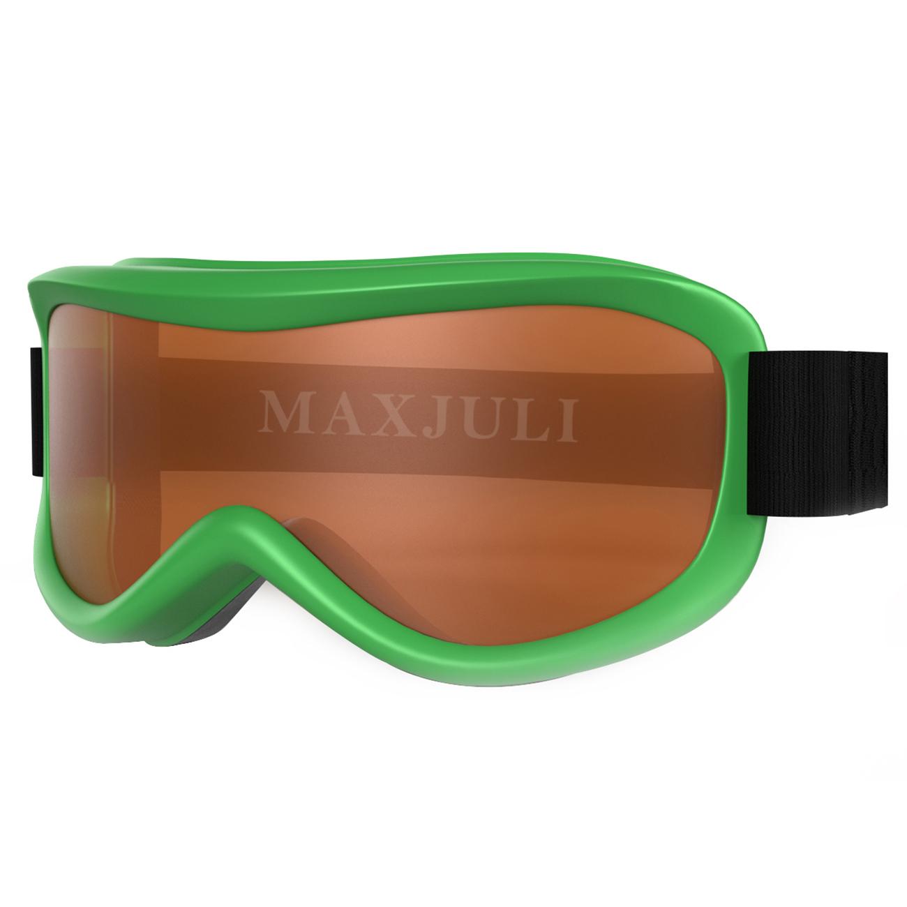 MAXJULI Горнолыжные очки - Очки для зимних видов спорта, совместимые со шлемом, для возраста 0-4 лет, защита UV400, Защита 4301