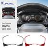 Real Soft Carbon Fiber For Toyota RAV4 XA50      2024 2025 LHD RHD Car Speedometer Frame Trim Sticker