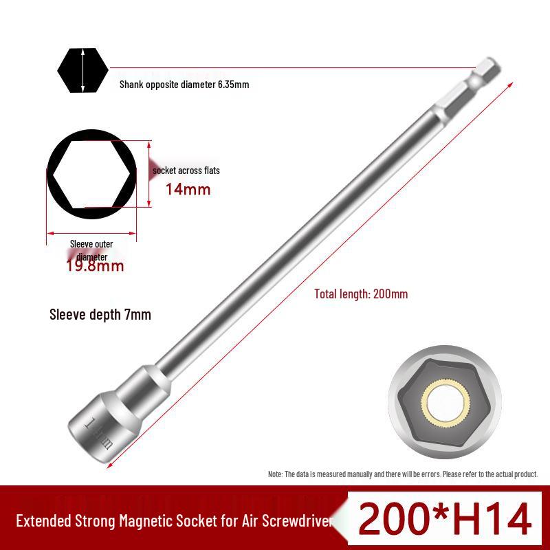 Magnetic Impact Wrench Socket Hex Bit for Electric Drill & Pneumatic Screwdriver