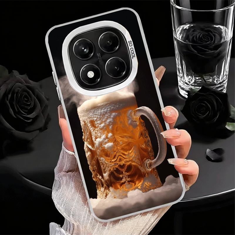 

Funny Beer Bubble Summer Soft Phone Case for Xiaomi Redmi Note 13 14 15 Pro Plus 12S 12 11S 11 11T 10S 10 Shockproof Cover Back Redmi Note 11T 5G