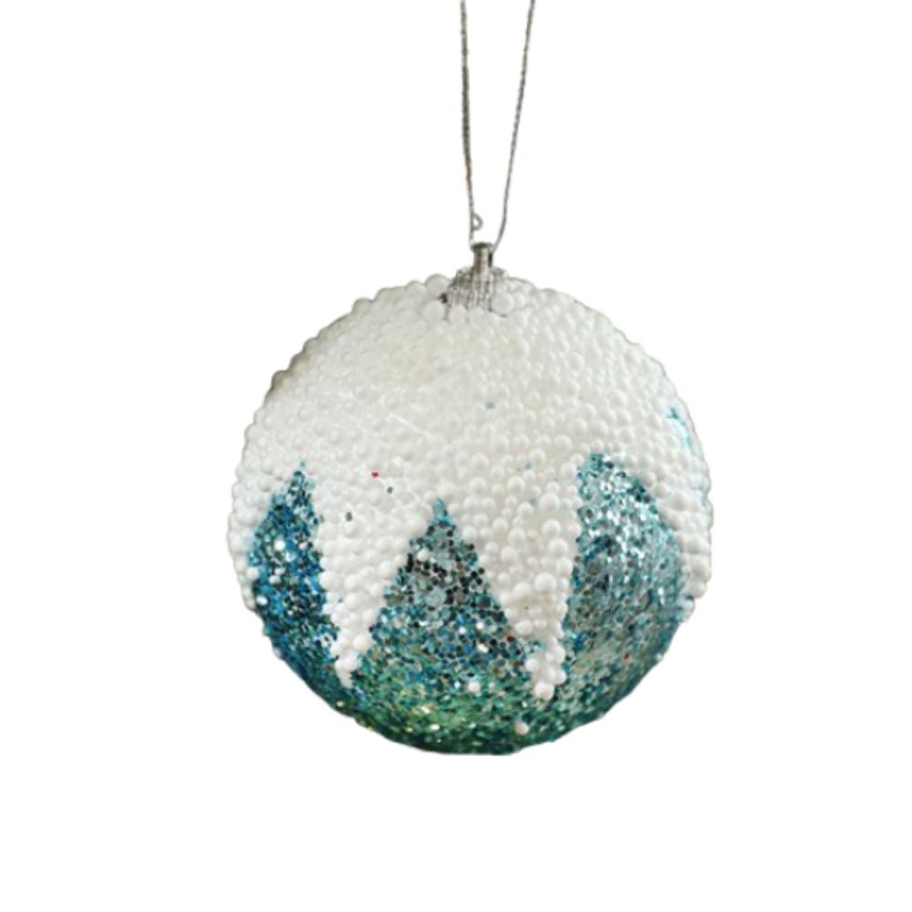 Colorful Foam Sequin Christmas Balls 8cm Christmas Tree Ornaments  New Year Gifts