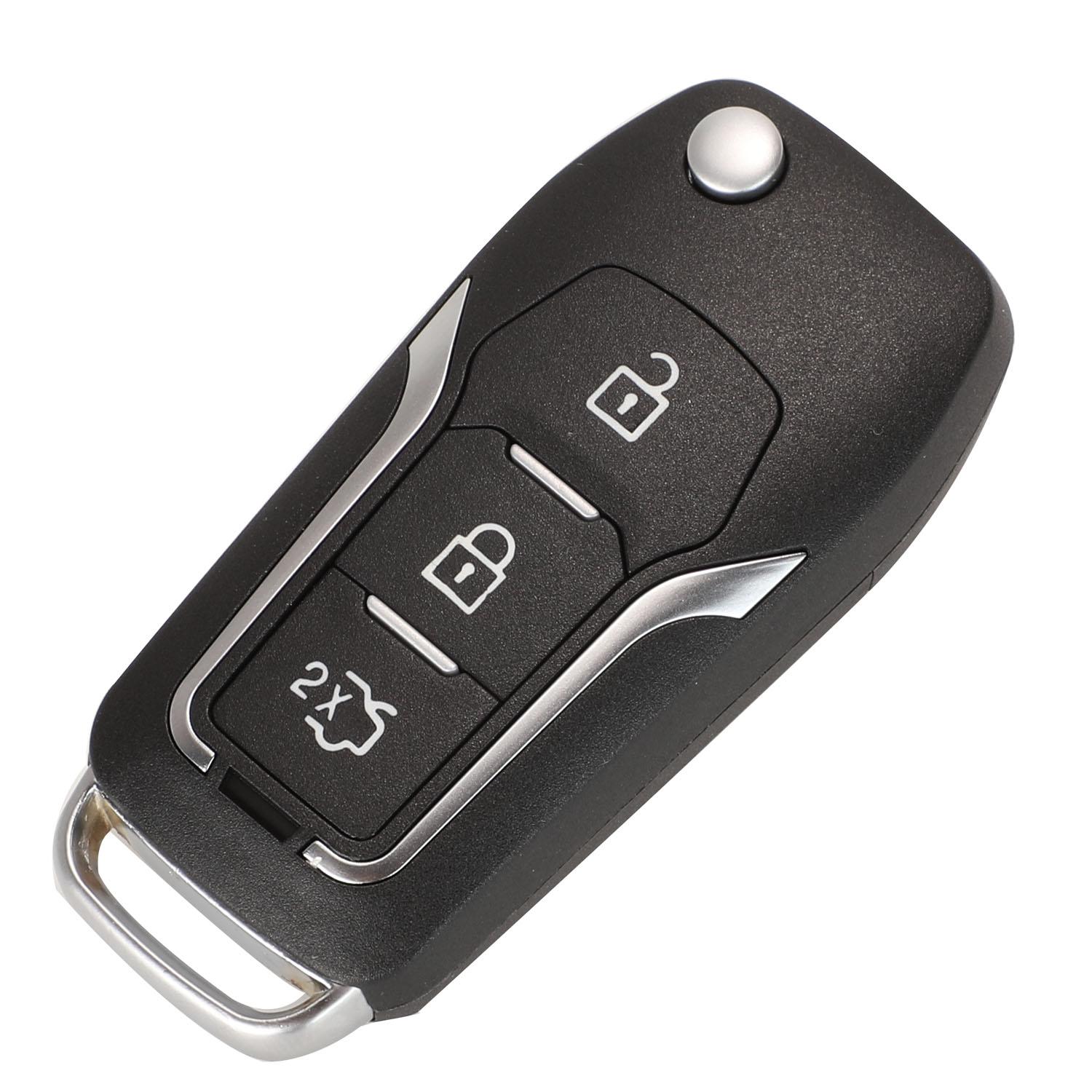 

jingyuqin 3 кнопки Модифицированный откидной корпус ключа дистанционного управления для автомобиля Ford Mondeo Focus Fiesta C Max S Max Galaxy Fob Бесключевой доступ Чехол морская ракушка