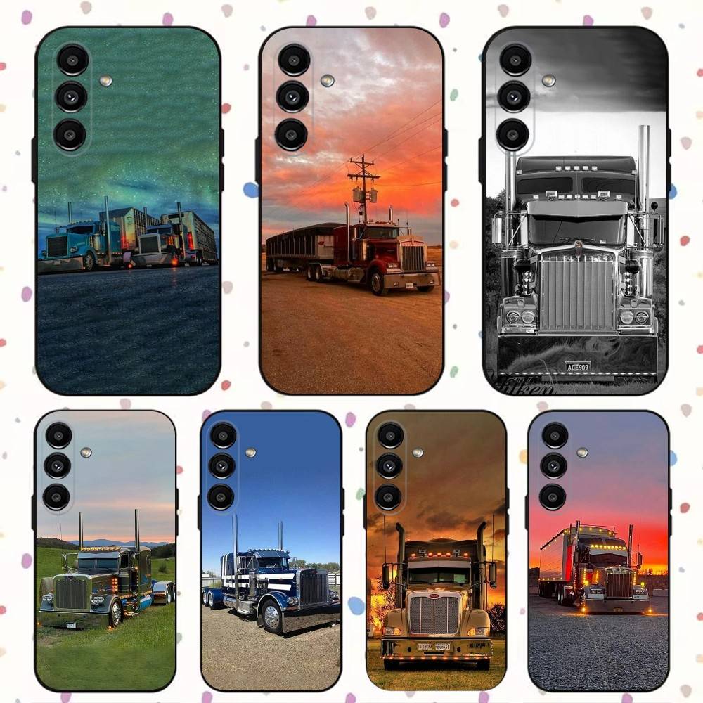 Cool H-Heavy Truck Car Phone Case For Samsung S24,S21,S22,S23,S30,Ultra,S20,Plus,Fe,Lite,Note,10,9,5G Black Soft Cover