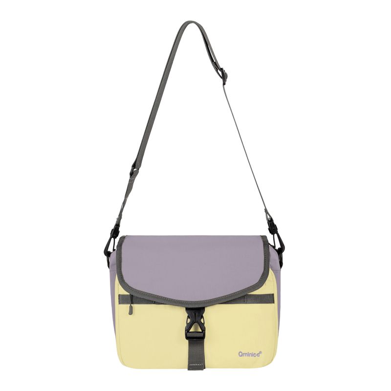 

Qminica Fashion Commuter Shoulder Bag 11-Inch Pad Storage Casual Multi-Compartment Messenger Bag Waterproof Messenger Bag Butterfly Bean Blossoms Cheese Tart