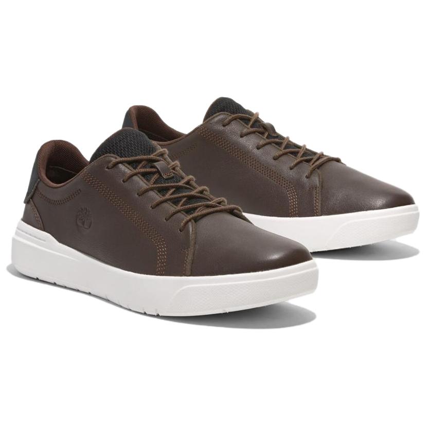 Timberland Seneca Bay Fashion Versatile Slip-Resistant Durable Low-Top Casual Shoes Men Casual Shoes Dark-Brown A41F7W01