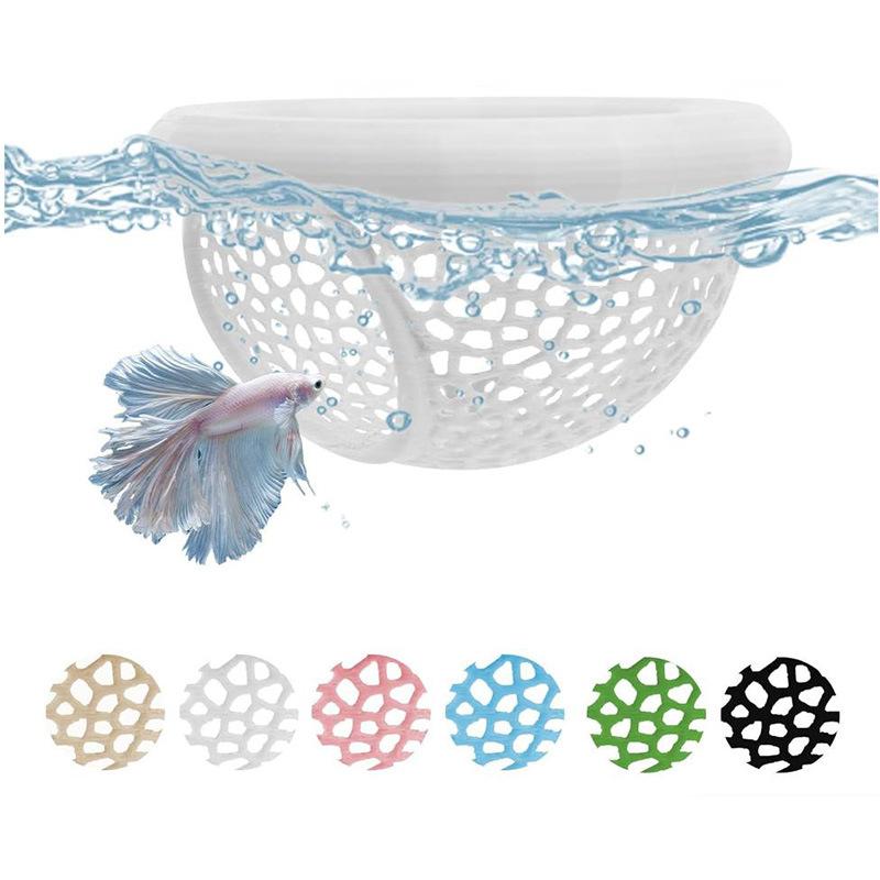 1pc Fish Tank Decoration Floating Fish Lounge Aquarium Accessories, Holiday Gift Beige