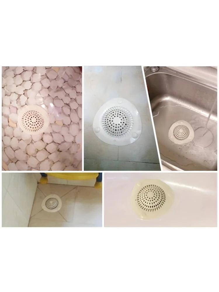 Shower Floor Drain, Hair Stopper Catcher, Kitchen Sink, Anti-blocking Bathtub Strainer Sewer, Outfall Filter Bathroom Supplies