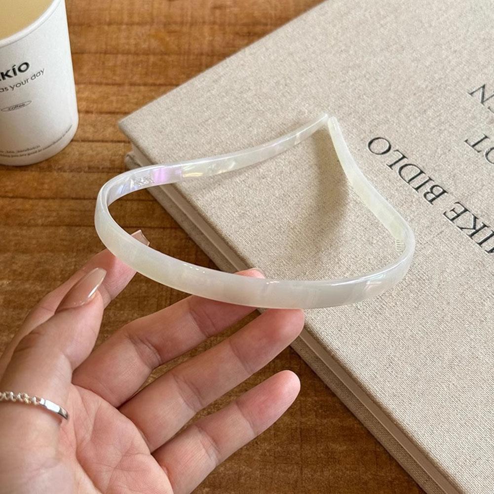 Women Universal Non-Clamping Ear Bone Hairband Summer High-End Elegant Anti-Slip Headband Festival Party Hairband Accessories