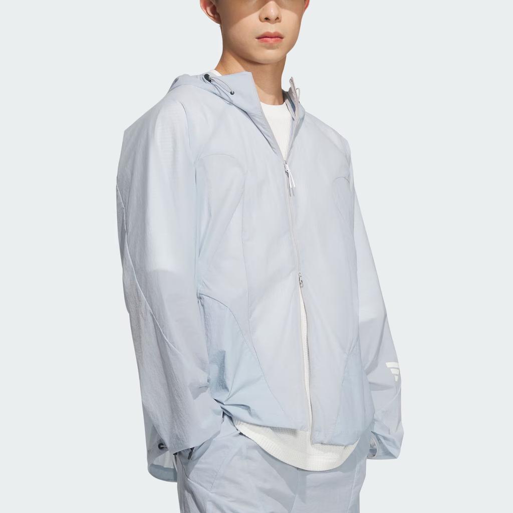 Adidas Fos Ss25 Fashion Comfortable Casual Zip Jacket Unisex Jacket Blue JZ8714