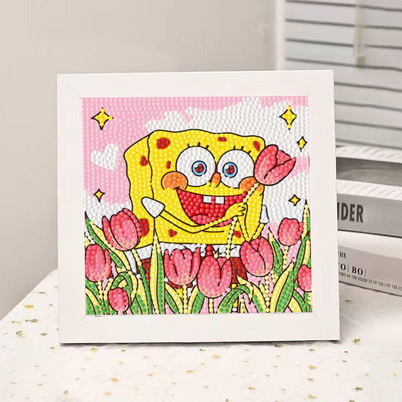 High-End Diamond Painting Diy Van Gogh Starry Sky Cat Creative Handmade Toy Table Decoration Diamond Painting With Frame