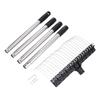 Râteau de Jardin Large Dents en Acier Long Manche Extensible 38,58-63 Pouces Râteau Métallique pour Gazon Feuilles Pelouse Arbustes Paillis Débris