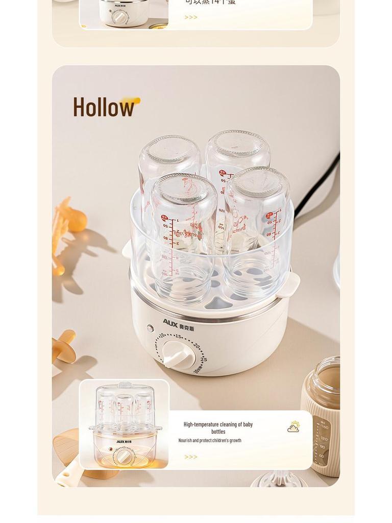 Compact Stainless Steel Automatic Egg Boiler with Auto-Off