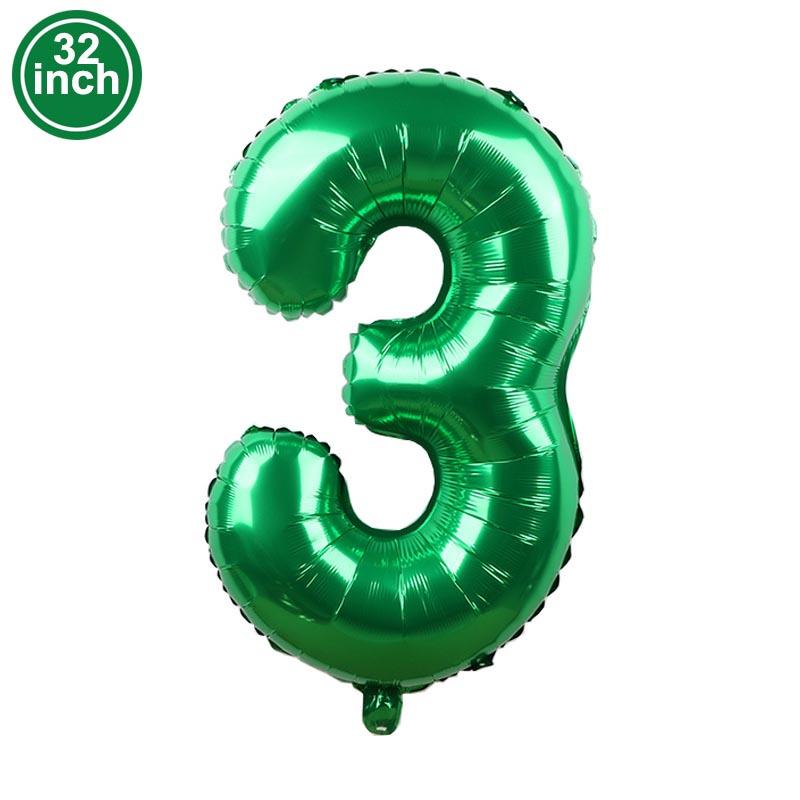 Multi Color Large Numbers 1 Balloon 32Inch 1 2 3 4 5 6 7 8 9 Birthday Ball Red Digit Bachelorette Balloons Figure Golob Balloons