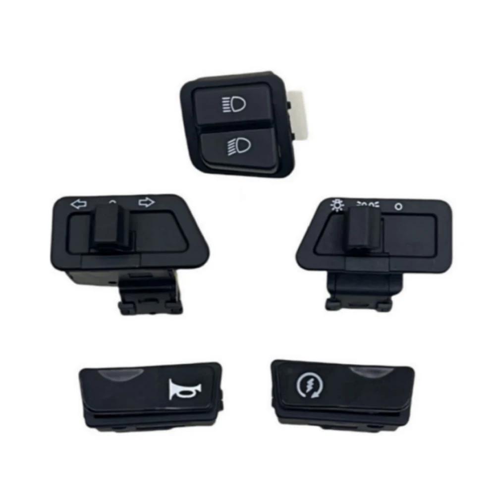 Motorcycle Scooter Switches Button Head Light Horn Dimmer Turn Starter Single Headlight Switch For Honda Suzuki ATV Moped