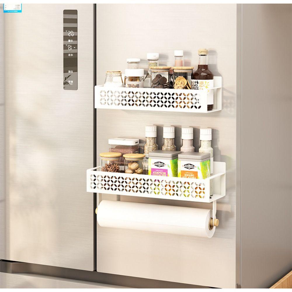 

Экономия места Полка для хранения холодильника Металлический кухонный органайзер Ящик для хранения Холодильник chopsticks holder чёрный