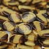Four-Eyed Stick Flower Brown Button Shirt Jacket Resin Jewelry Accessories Knitted Cardigan Coat Buttons
