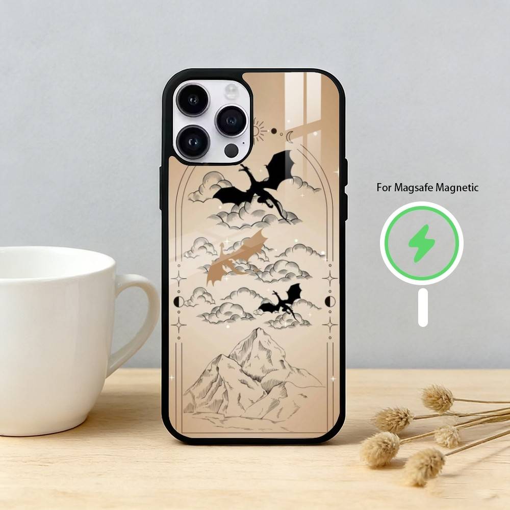 Dragon F-Fourth W-Wing Phone Case For iPhone 17/16/15/14/13/12/Plus/Pro/Max for Magnetic Wireless Charging