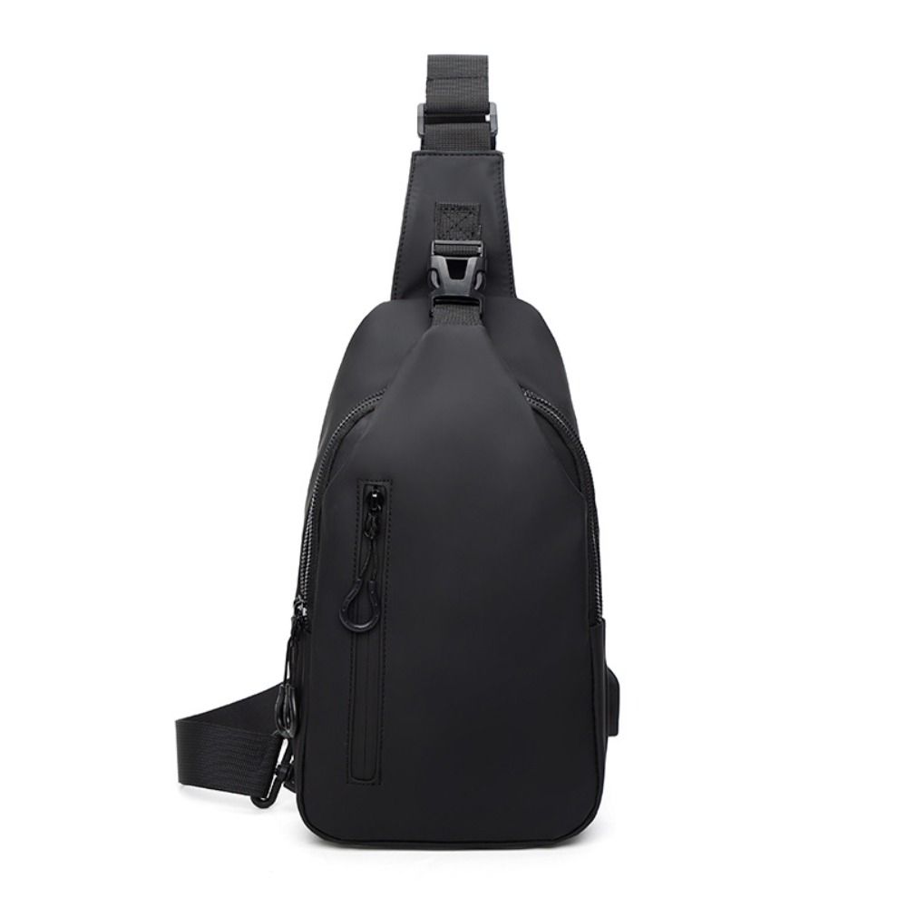 Oxford Cloth Outdoor Crossbody Bag Multi-functional Sports Walking Bag Men's Chest Bag Travel