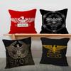 Römische SPQR Bedruckte Kissenbezüge Cartoon Sofa Dekorative Heim Doppelseitiger Druck Kurzer Plüsch Niedlicher Kissenbezug
