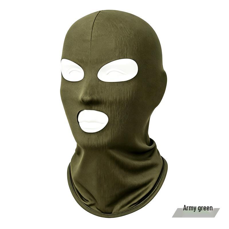 Sun Protection Ice Silk Cycling Mask - Breathable, Dustproof, Windproof, Quick-Drying Headwear for Men and Women