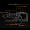 Stainless Steel Outdoor Tools Carabiner Clip Bottle Opener Keychain Ring Multifunction Card Tool Camping Climbing Accessories 4