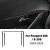 TPU Protective Film for Peugeot 208 2020-2025 Interior Panel Anti-Scratch Self-Healing