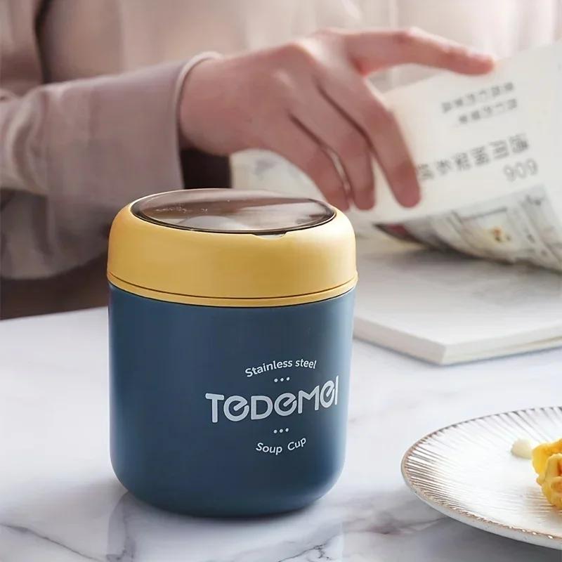 2 Tiers Thermos Lunch Box Insulated Soup Cup Thermal Containers Lunch Box Stainless Steel Bento Box Thermo Keep Warm for Student