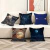 Aesthetic Moonlight Pattern Pillow Cushion Cover Pillowcase Living Room Sofa Home Decor