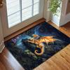 Multiple Sizes Golden Dragon by Riverside Print Carpet Rug for Living Room Bedroom Sofa Doormat Home Decor Non-slip Floor Mat