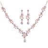 Bridal Jewelry Set: Necklace & Earrings for Wedding or Party