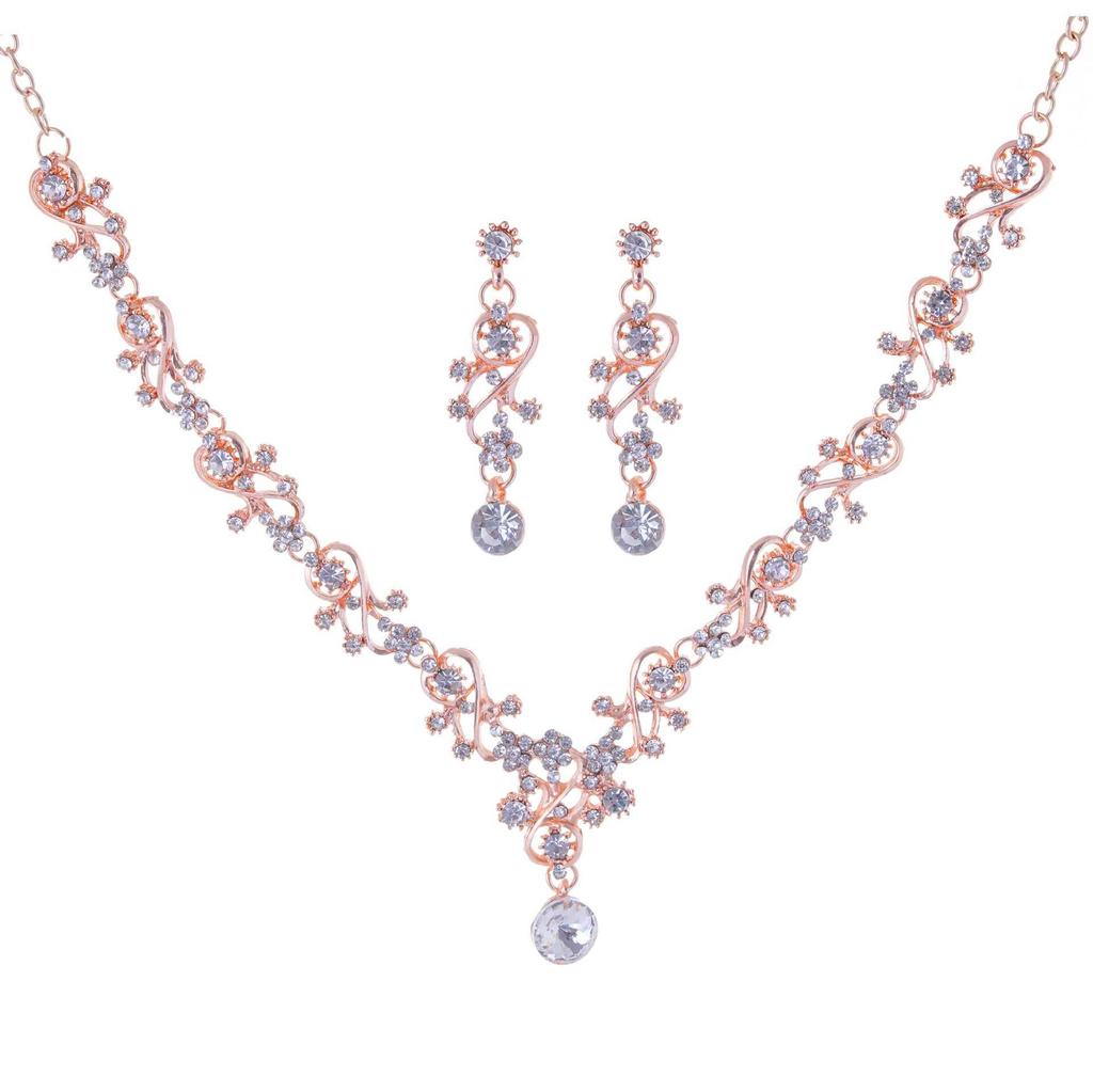 Bridal Jewelry Set: Necklace & Earrings for Wedding or Party