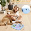 Interaktives Hundepuzzle-Spielzeug Kunststoff Leckerli-Spender Langsamer Futterspender mit rutschfester Basis Hund Gehirnjogging Spielzeug Haustierbedarf