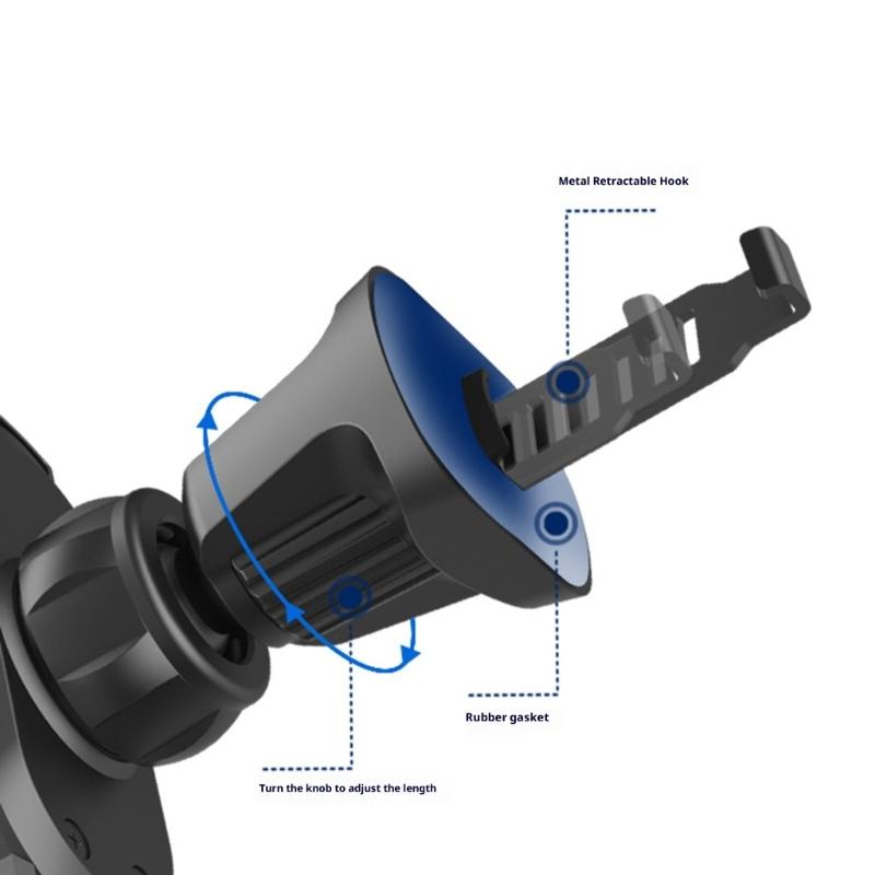 360 Degree Rotating Car Air Vent Mount Base With 13mm/15mm Ball Joint Phone Tablet Magnetic Holder Base Clip Design