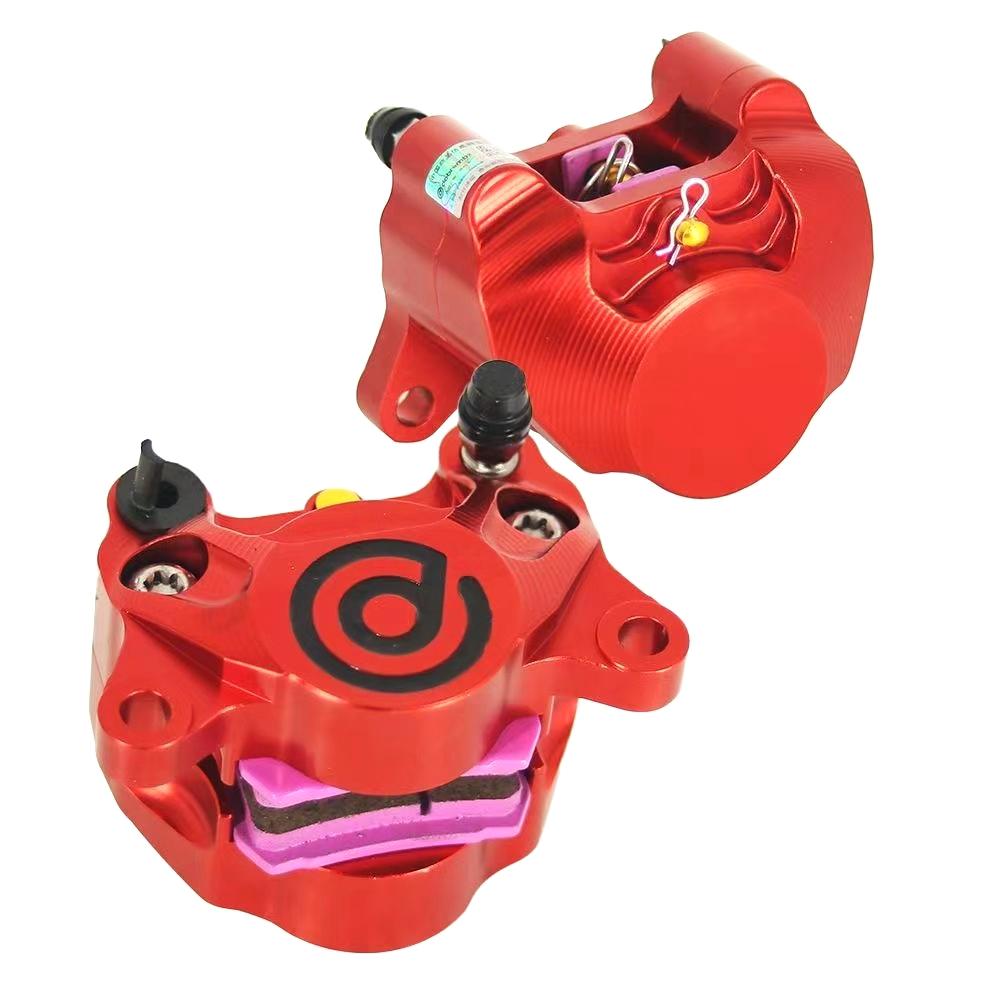 Universal Motorcycle 84mm CNC Aluminum 32mm*2Piston Brake Disc Caliper For Honda Suzuki Yamaha RSZ JOG NIU Scooter Dirt Pit Bike