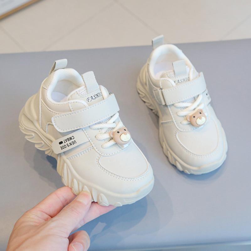 Children's sports shoes Spring and Autumn boys' dad shoes Anti slip girls' white shoes Soft soled baby casual shoes