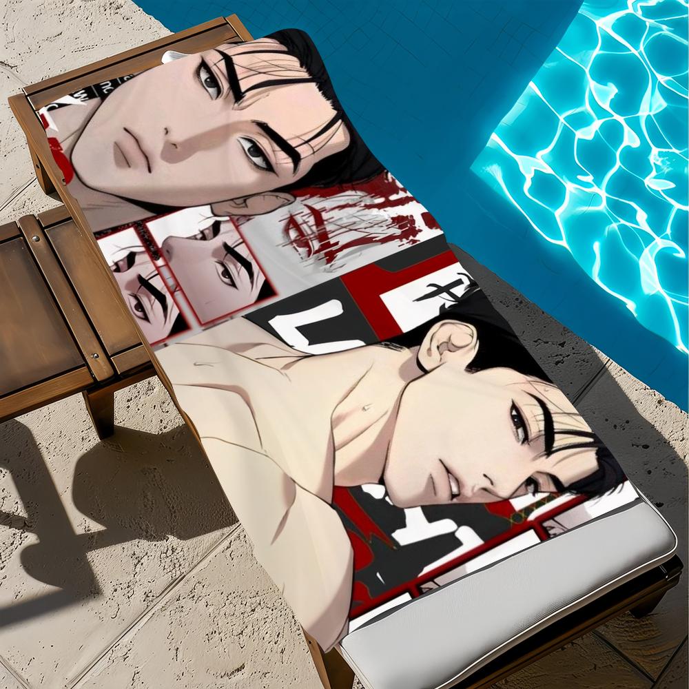 Classic Comic J-Joo-o J-jaekyung Towel Beach Quick Dry Soft Pool Towels Gift for Travel Gym Shower Camping sports