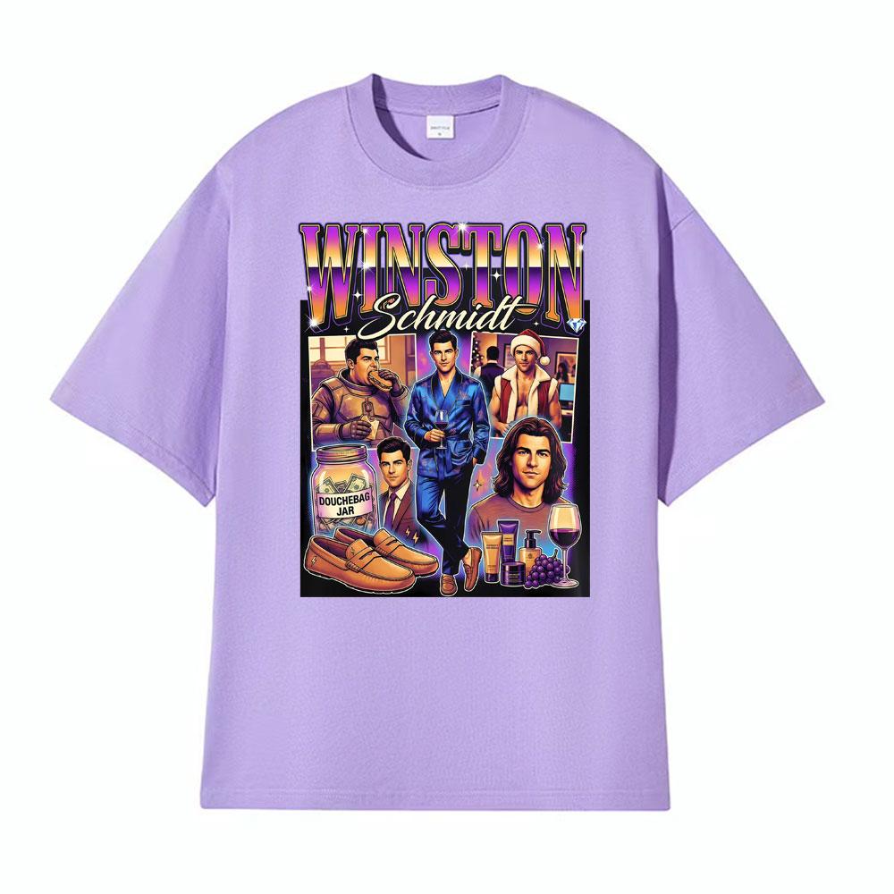 Winston Schmidt Max Greenfield 2026 Graphic Tshirt Men Women Gothic Hip Hop Fashion Tshirts High Quality Oversized TShirt Tops